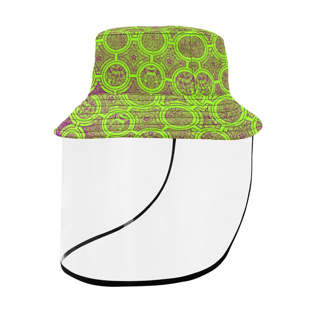 AFRICAN PRINT PATTERN 2 Women's Bucket Hat (Detachable Face Shield)