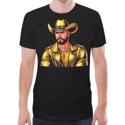 Cowboy Yellow by Fetishgay New All Over Print T-shirt for Men (Model T45)