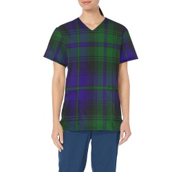 5TH. ROYAL SCOTS OF CANADA TARTAN All Over Print Scrub Top