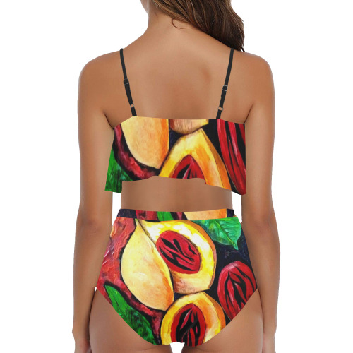 manusartgnd High Waisted Ruffle Bikini Set (Model S13)