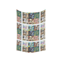 Sheep With Filters Collage Cotton Linen Wall Tapestry 60"x 40"