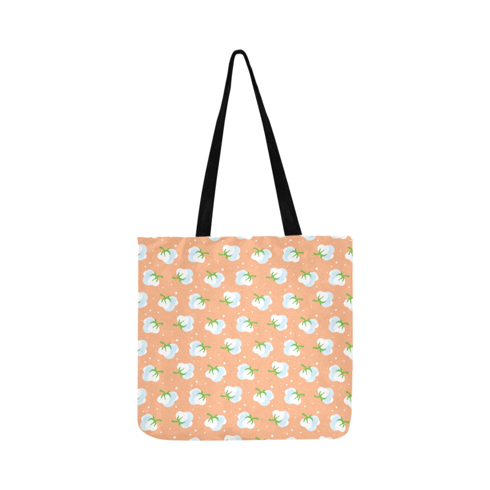 Orange cotton pattern Reusable Shopping Bag Model 1660 (Two sides)