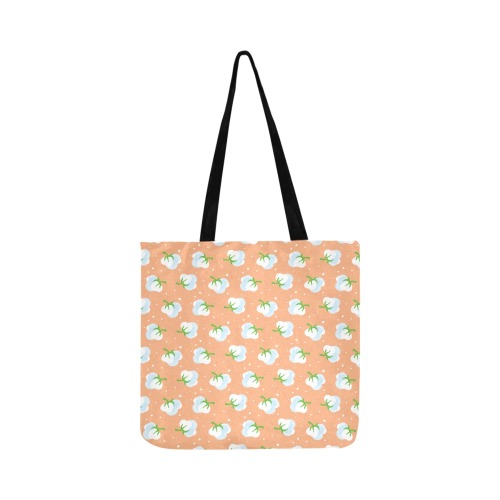 Orange cotton pattern Reusable Shopping Bag Model 1660 (Two sides)