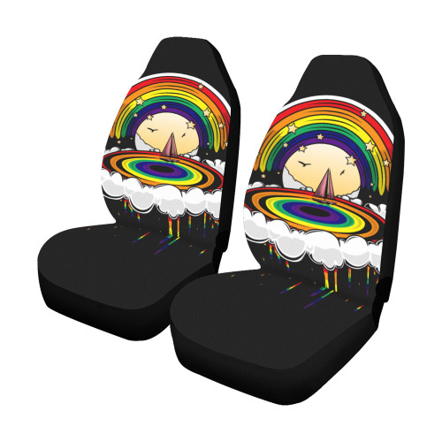 Rainbow Rain Car Seat Covers (Set of 2)