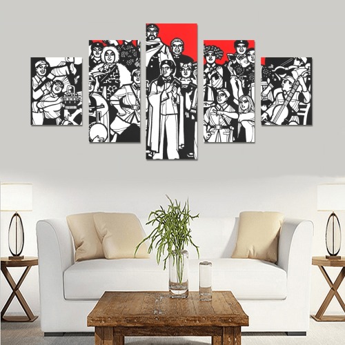 The Inception of the Great Proletarian Cultural Revolution Canvas Print Sets B (No Frame)