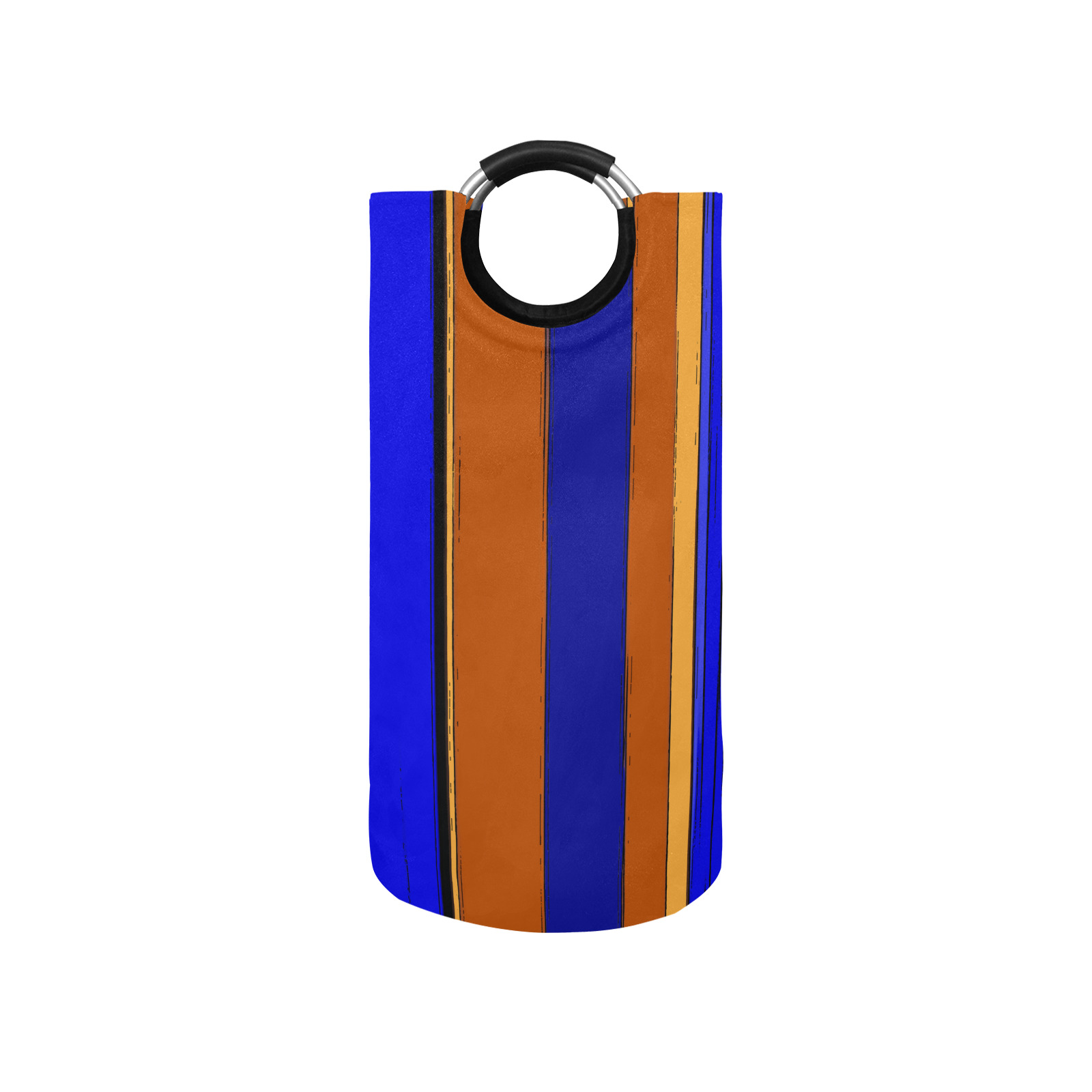 Abstract Blue And Orange 930 Round Laundry Bag