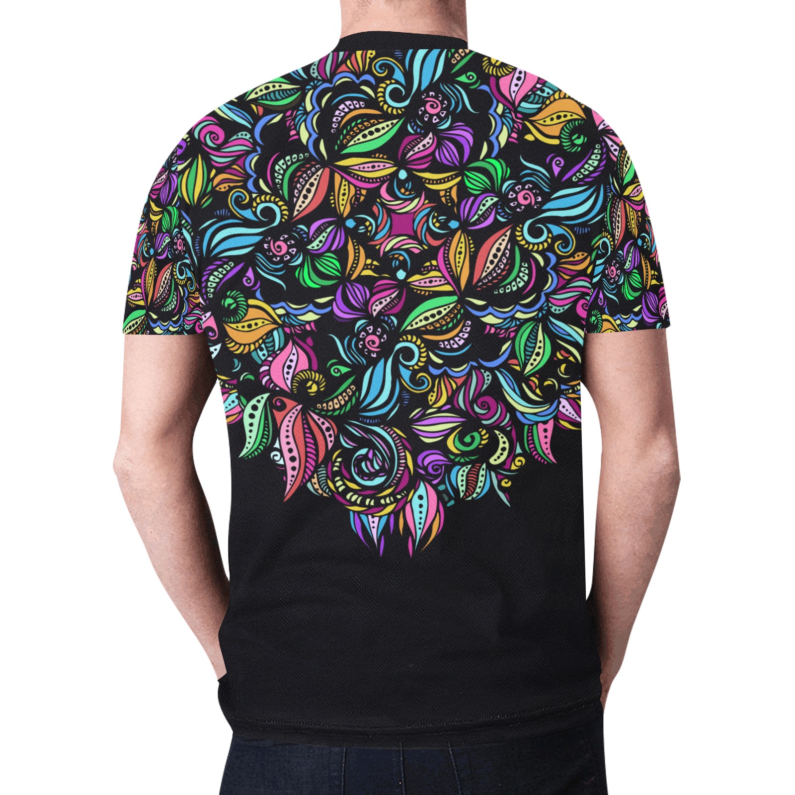 Whimsical Blooms New All Over Print T-shirt for Men (Model T45)