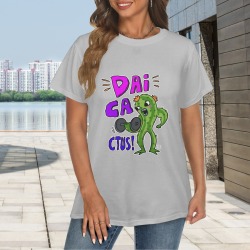 DAI CA..CTUS Women's T-Shirt in USA Size (Two Sides Printing)