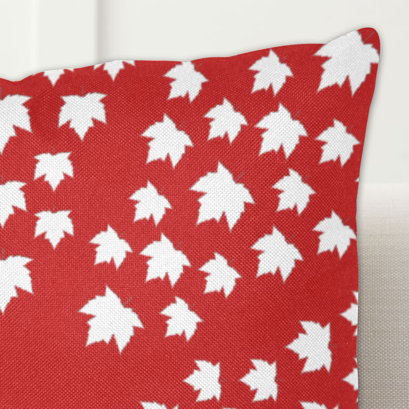 Cute Canada Linen Zippered Pillowcase 18"x18"(Two Sides)