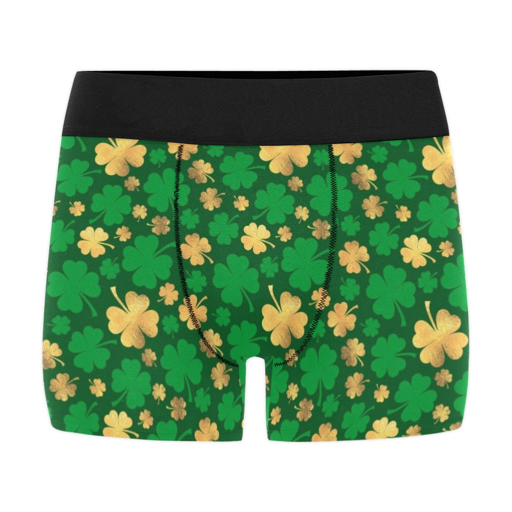 St Patrick's Day - Gold and Green (13) Men's All Over Print Boxer ...