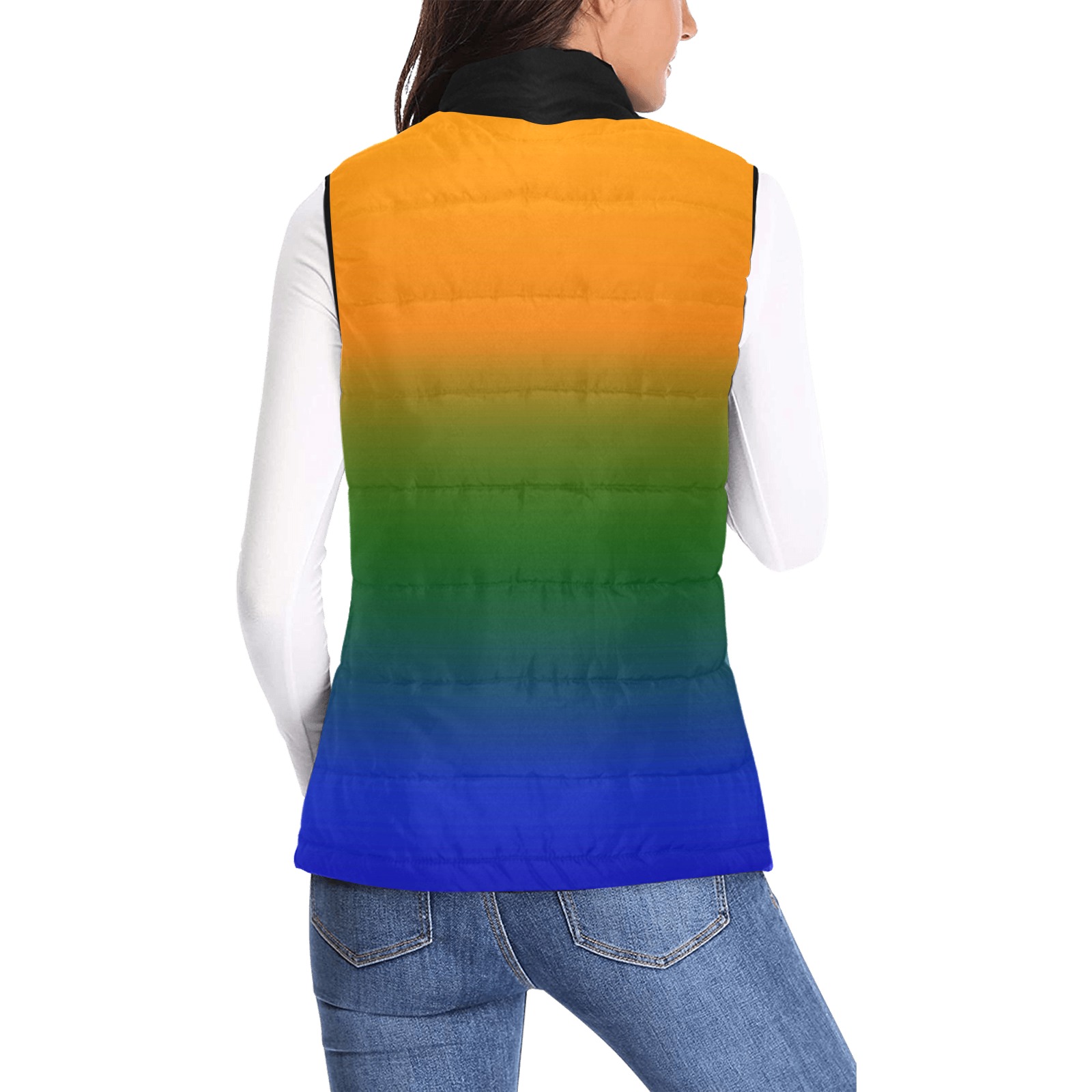 slice of YGB Women's Padded Vest Jacket (Model H44)