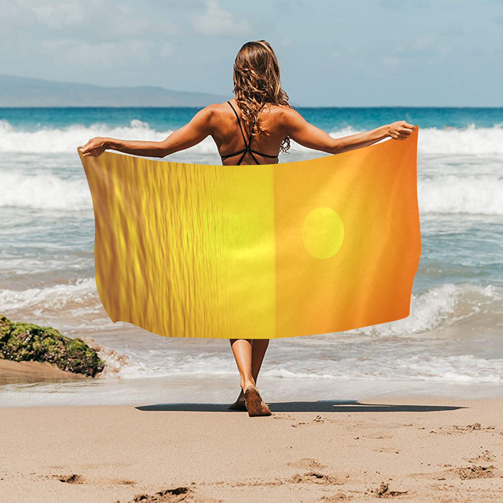 Sunset Reflection Beach Towel 30"x 60"