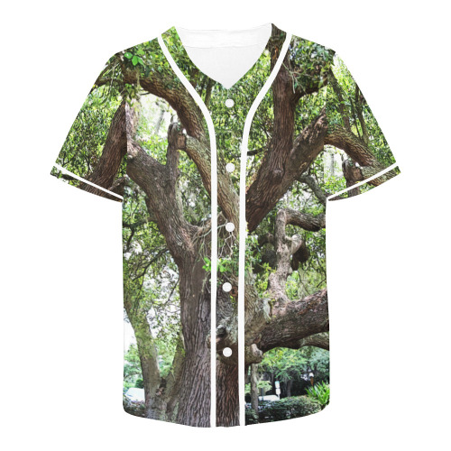 Oak Tree In The Park 7659 Stinson Park Jacksonville Florida All Over Print Baseball Jersey for Men (Model T50)
