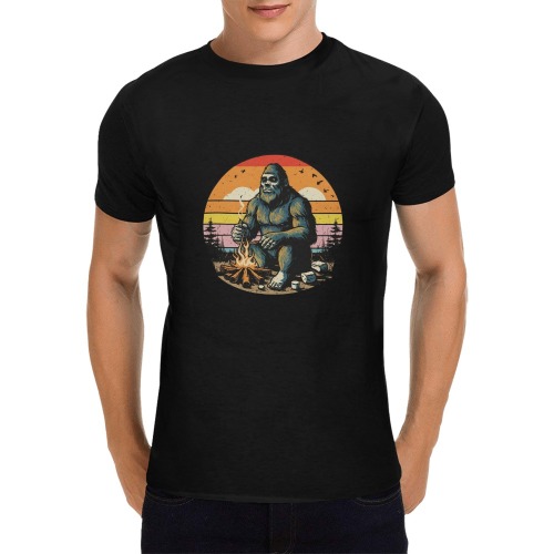 Bigfoot Men's T-Shirt in USA Size (Front Printing Only)