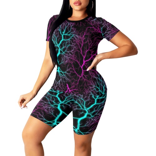 All-Over Print Ladies Short Set