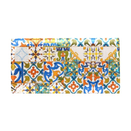 Tiles of Andalusia 02 Women's Flap Wallet (Model 1707)