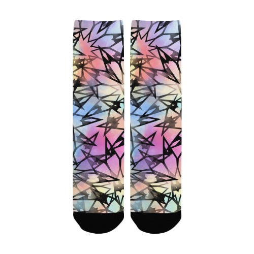 Colorful Scribbly Women's Custom Socks