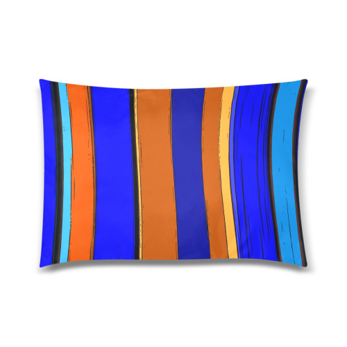 Abstract Blue And Orange 930 Custom Zippered Pillow Case 20"x30"(Twin Sides)