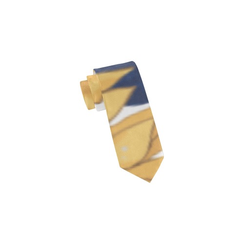Blue&YellowSunflower Classic Necktie (Two Sides)