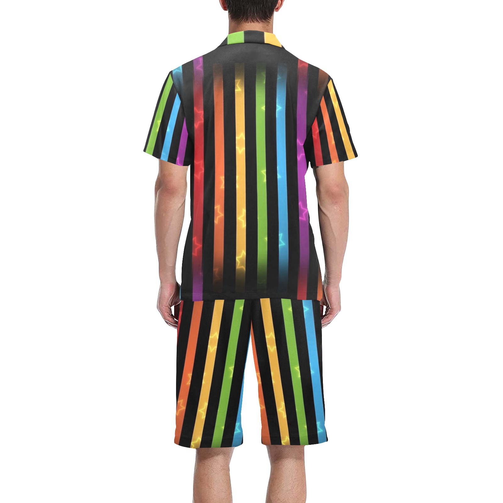 Pride 2022 by Nico Bielow Men's V-Neck Short Pajama Set