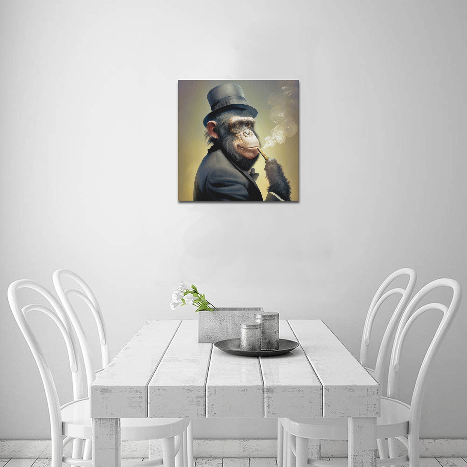 the boss Upgraded Canvas Print 16"x16"