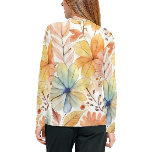 Watercolor Floral 2 Women's All Over Print Pajama Top