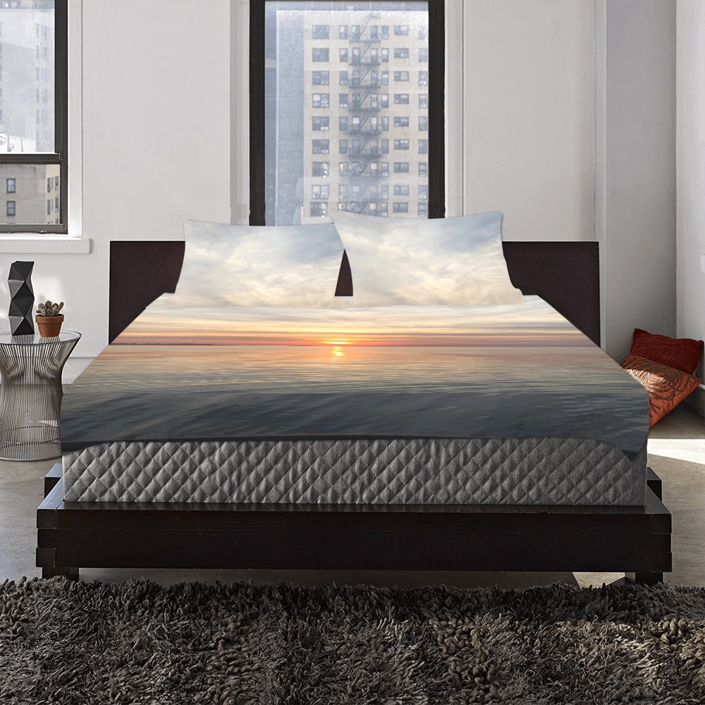 HoneySuckle Design Early Sunset 3-Piece Bedding Set