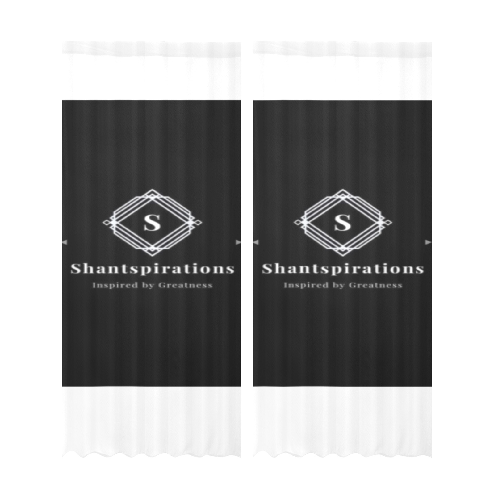 Shantspirations Curtains Gauze Curtain 28"x95" (Two-Piece)