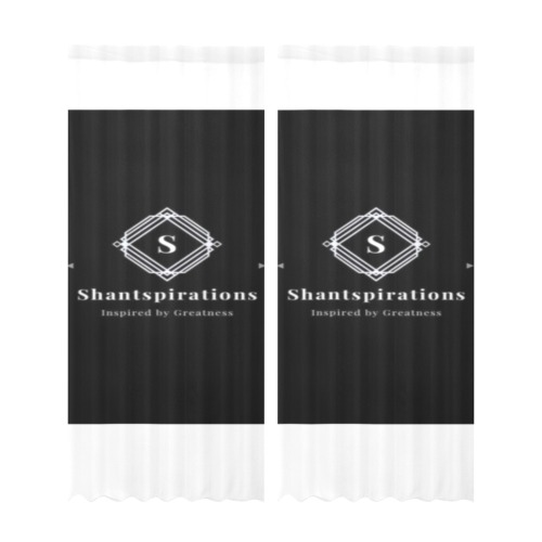 Shantspirations Curtains Gauze Curtain 28"x95" (Two-Piece)