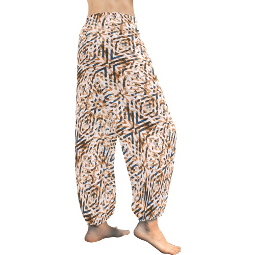 Geometric vintage mosaic 23 Women's All Over Print Harem Pants (Model L18)