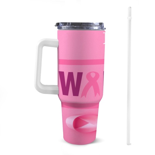 Breast Cancer Awareness 40oz Tumbler 40oz Tumbler with White Handle