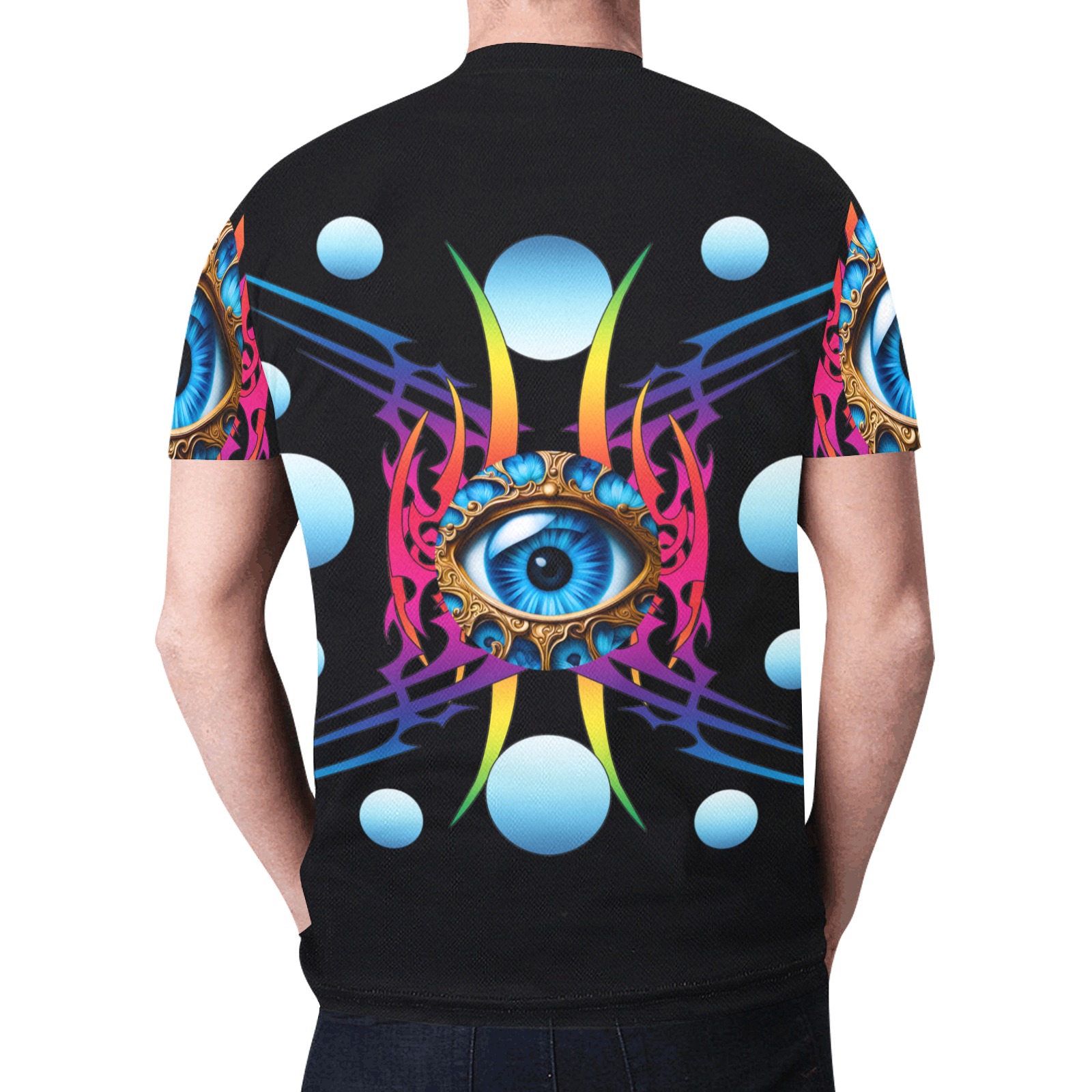 Electric Storm New All Over Print T-shirt for Men (Model T45)
