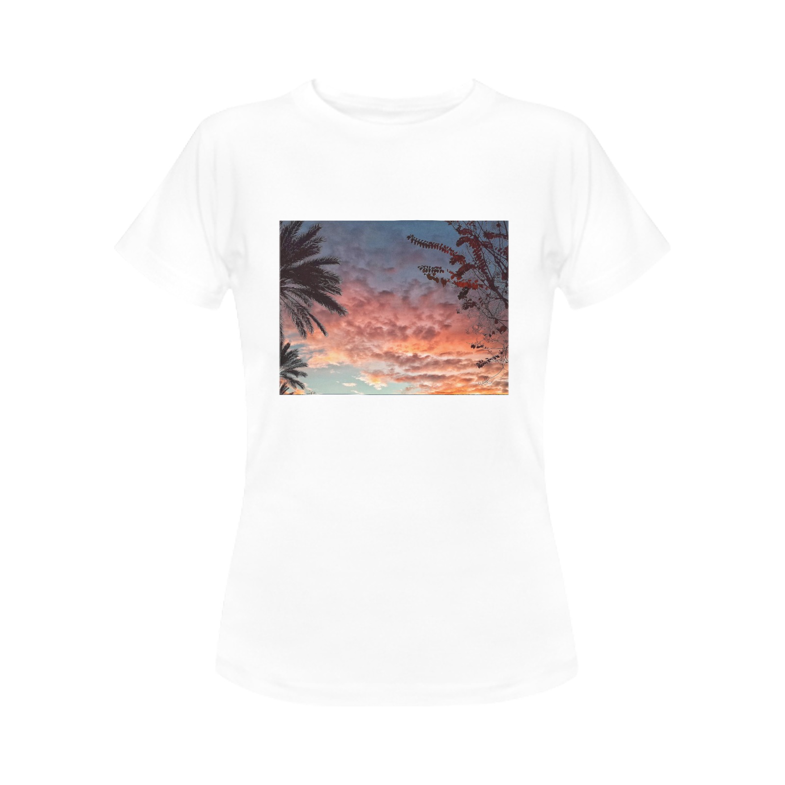 Morning Clouds Women's T-Shirt in USA Size (Front Printing Only)
