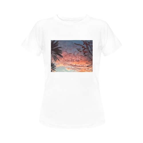 Morning Clouds Women's T-Shirt in USA Size (Front Printing Only)