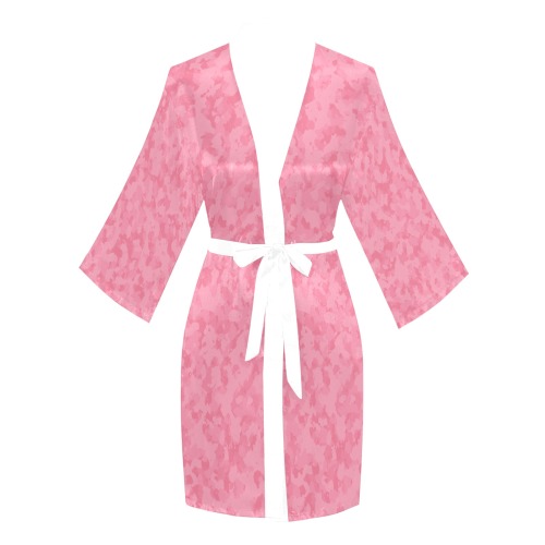 RoseRed-24 Long Sleeve Kimono Robe
