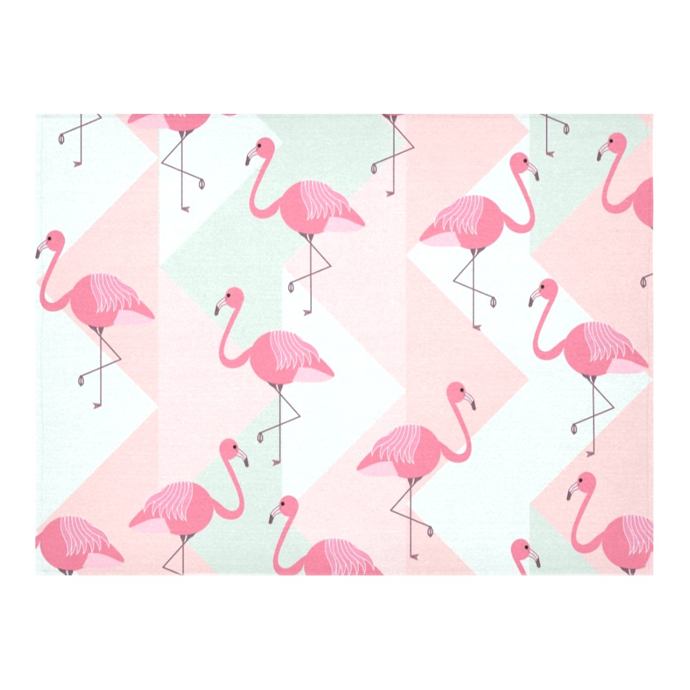 pink flamingos Cotton Linen Tablecloth 52"x 70"