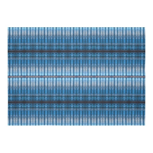 fabric pillar's, light blue, repeating pattern Cotton Linen Tablecloth 60"x 84"