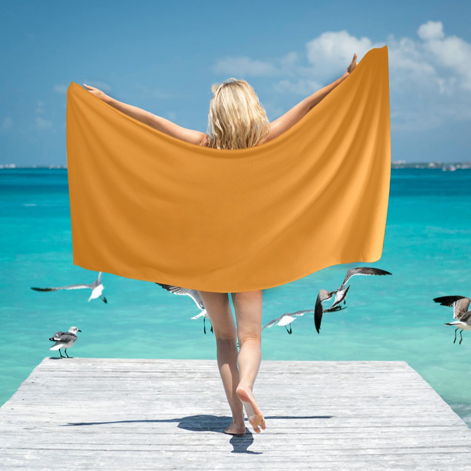 poussin Beach Towel 31"x71"(NEW)