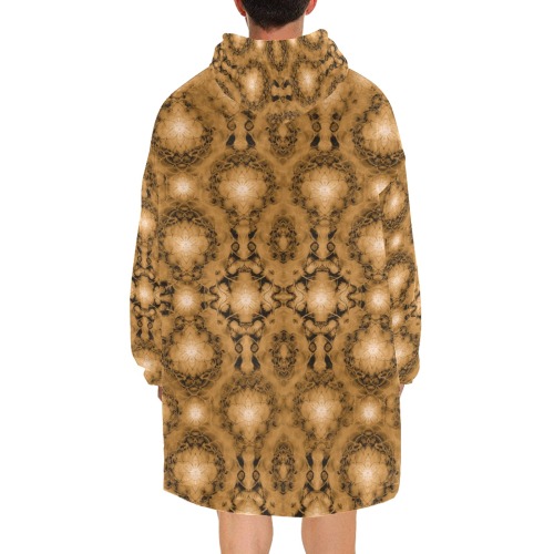 Nidhi decembre 2014-pattern 7-44x55 inches-brown Blanket Hoodie for Men