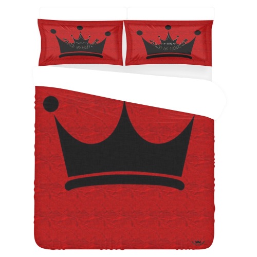 Jaxs n crown print 3-Piece Bedding Set