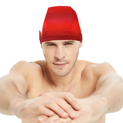 Canada Flag Swim Cap