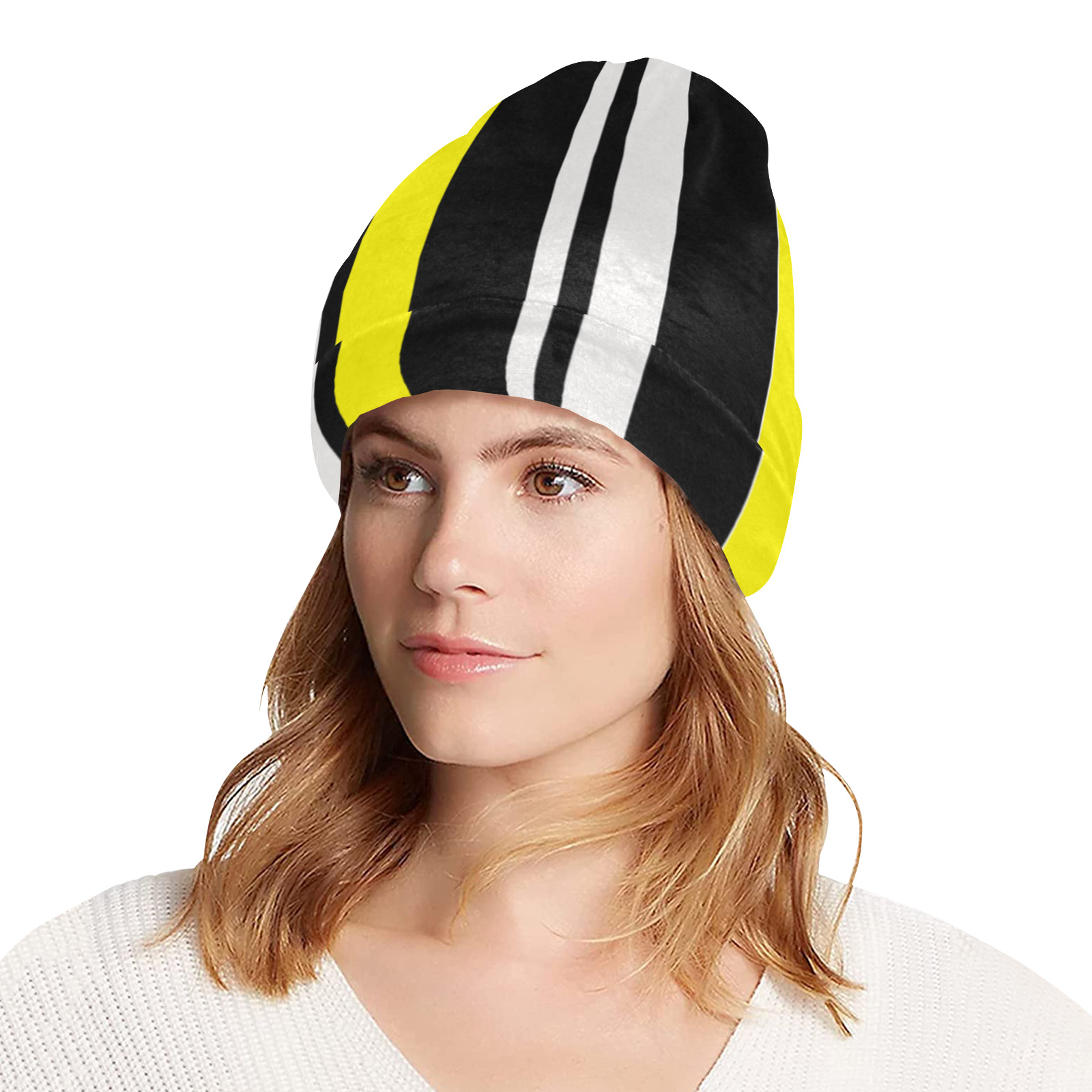 by stripes All Over Print Beanie for Adults