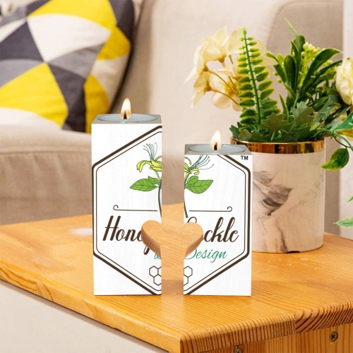 Honey Suckle Wooden Candle Holder (Without Candle)