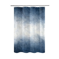 tie dye blue Shower Curtain 48"x72"