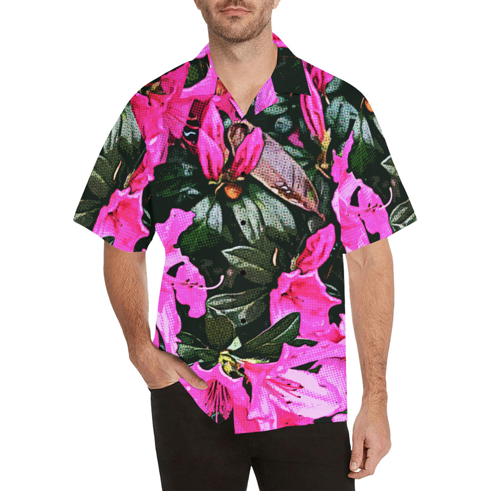 Azaleas 6082 Hawaiian Shirt with Merged Design (Model T58)