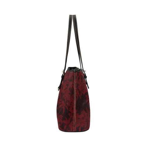 Kinmo Crimson Leather Tote Bag/Large (Model 1651)