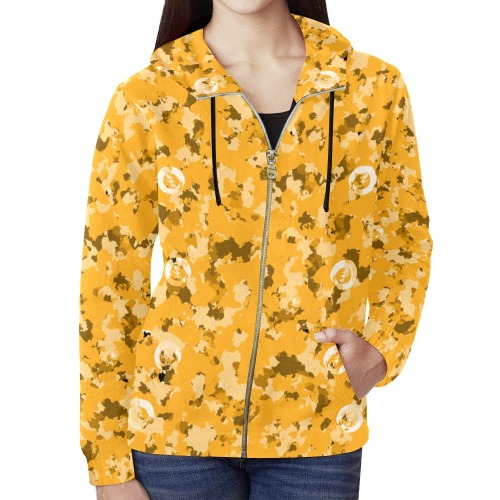 New Project (2) (4) All Over Print Full Zip Hoodie for Women (Model H14)