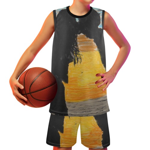 sunset lovers Big Boys' Basketball Uniform