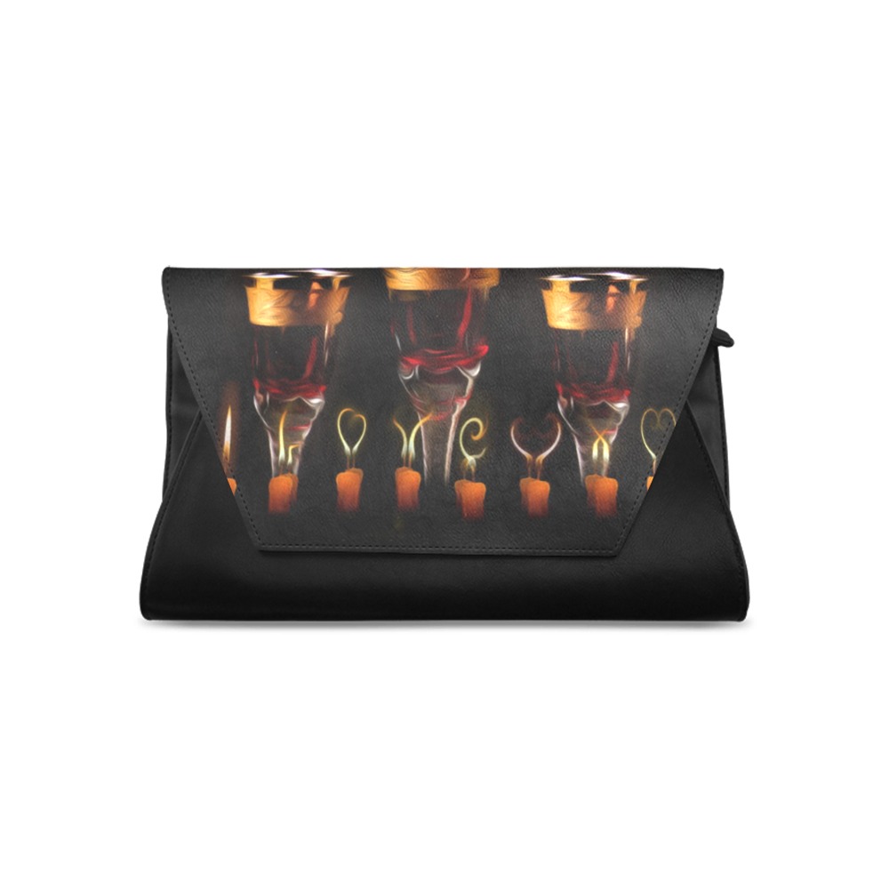 Candles Wine Ritual Clutch Bag (Model 1630)
