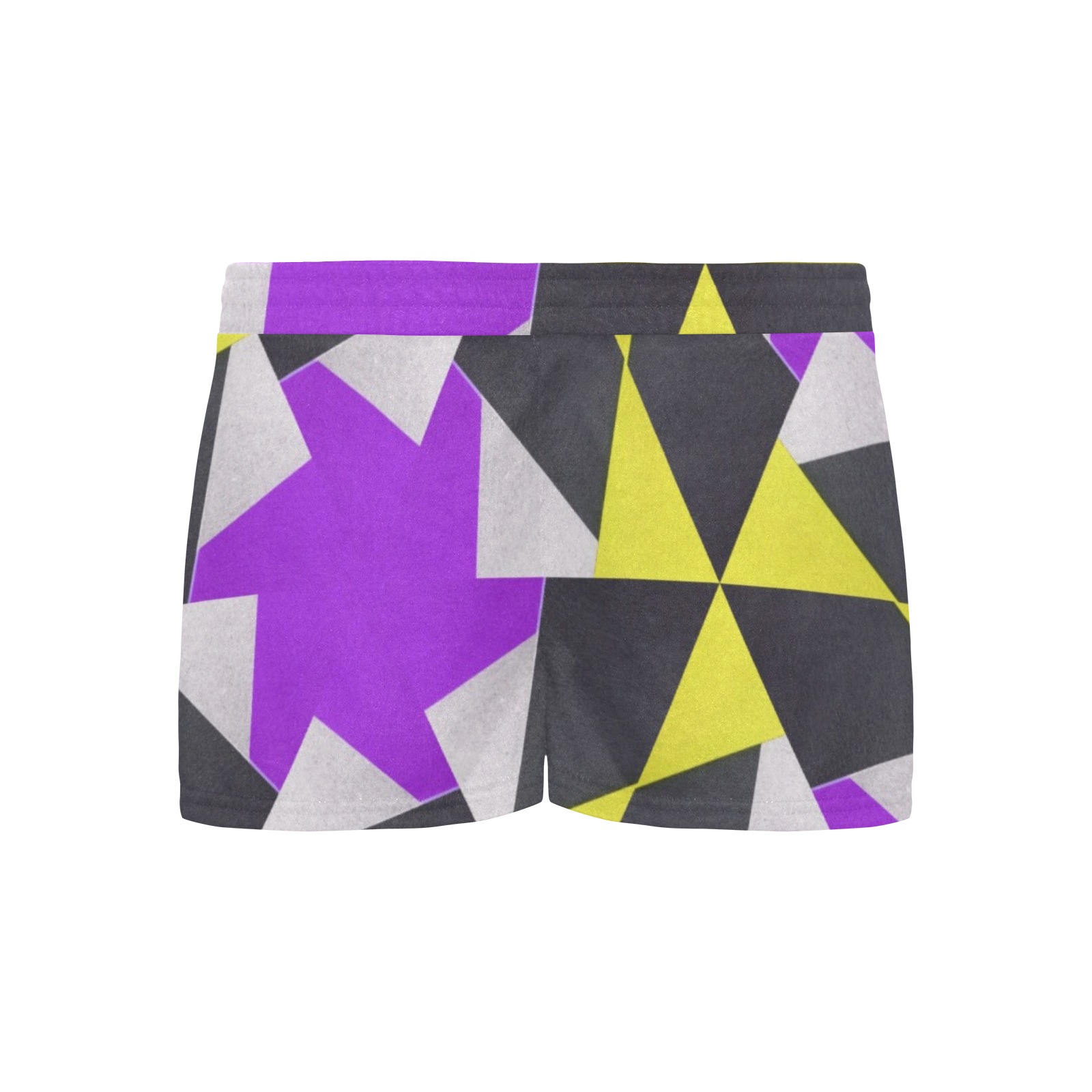 Retro geometric colorful 7D Women's Pajama Shorts